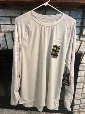 Realtree Light Gray Long Sleeve Performance Tee